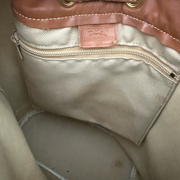 Longchamp Black and Brown Bucket Bag - Picture 9 of 11
